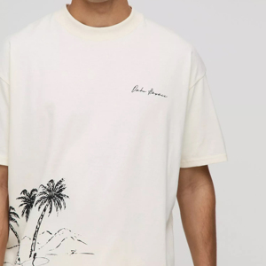 Camiseta de Hombre 100% Algodón Peinado de Alta Calidad, Estilo Casual Urbano, con Estampado Serigrafiado, Estilo Hip Hop, Logotipo Frontal - Product Image 5