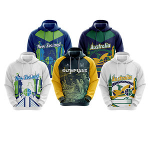 Sudadera con Capucha para Hombre, Manga Raglán, Estampado por Sublimación, Patrón Geométrico, Estilo Casual de Otoño, 100% Poliéster, Transpirable, Corte Regular - Product Image 6
