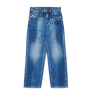 กางเกงยีนส์เด็กชายคุณภาพสูง ทรงปกติ สีน้ำเงิน เนื้อผ้านุ่ม สวมใส่สบาย ราคาถูก สีพื้น คุณภาพสูง ปี 2026 - Product Image 1