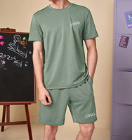 Ensemble T-shirt et short pour homme, style simple et unique, léger et respirant, OEM personnalisé, été, coton, 2025