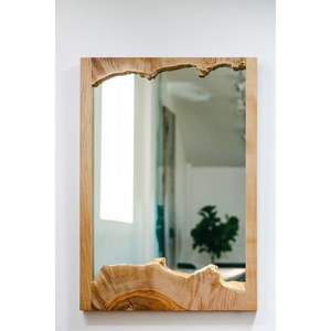 Espejo de Pared de Madera Ecológico Hecho a Mano, Decoración Natural - Product Image 6