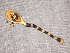 Cuchara de Té de Madera Sostenible Hecha a Mano, Cuchara para Café, Té y Azúcar, Utensilio de Cocina Ecológico - Product Image 4