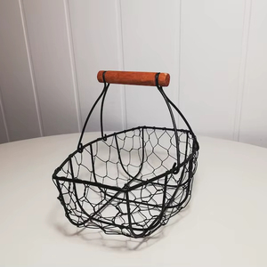 Metal <b>Egg</b> <b>Basket</b> Organizer for Countertop, Stylish Kitchen Storage Solution - Product Image 1