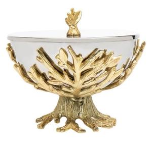 Tazón para Servir Frutas de Aluminio con Acabado de Diseño Artesanal, Gran Capacidad, Ecológico, Tazón Decorativo de Metal para Mesa - Product Image 3