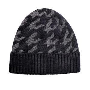 Gorro Unisex con Patrón Geométrico, Gorro de Invierno Tejido, 100% Acrílico, Diseño con Puño, para Adultos, Circunferencia de Cabeza 56-58CM - Product Image 5