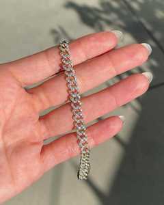 Miami Cuban Curb Link Chain <b>Bracelet</b> 14k 18k Gold 925 <b>Silver</b> Lab Grown Diamond 6 mm Heavy <b>Bracelet</b> Hip Hop Manufacture Wholesale - Product Image 5