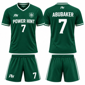 Premium Quality Quick Dry Sublimation Football Soccer Jersey Elastic Waist <b>Shorts</b> Set Wear Professional Soccer Training Apparel - Product Image 2