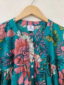 Designer 100% Pure Cotton Bohemian <b>Dress</b> for Women Fancy Floral Printed Bulk <b>Maxi</b> <b>Dress</b> Fit and Flare Casual Beachwear Outfits - Product Image 2