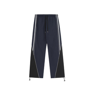 Pantalon de survêtement coupe-vent en nylon personnalisé pour hommes, taille élastique, taille mi-haute, options de logo personnalisé, vente en gros - Product Image 2