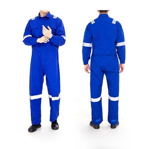 Combinaisons de travail réfléchissantes pour hommes, combinaisons de sécurité en polyester, plusieurs couleurs, uniformes industriels avec poches et bretelles réglables - Product Image 2