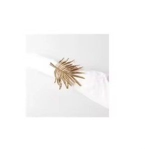 Luxurious Gold Napkin <b>Ring</b> Holder with Royal Design H ndicraft for Wedding Table Decor Parties Hotel Dining - Product Image 2