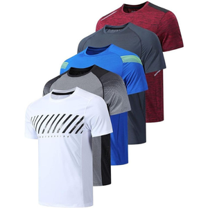 Camiseta Deportiva Transpirable de Secado Rápido para Hombre, Manga Corta, Corte Regular, Estampada, para Gimnasio, Running, Entrenamiento - Product Image 4