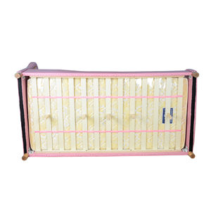 Lit pour tout-petit en bois massif avec cadre en bois et revêtement en PU, design traditionnel, écologique et durable, taille double, pour appartement et chambre à coucher - Product Image 6