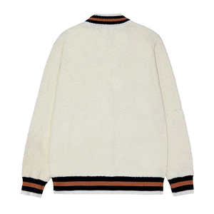 Nouvelle veste de baseball classique en laine blanche de qualité supérieure, confortable, avec broderies et patchs, nouvelle arrivée, pièce fraîche. - Product Image 2