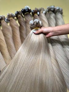 Extensiones de Cabello de Lujo Vietnamitas NASA HAIR VIETNAM NSH-DN, Trama Única, Color Rojo, 100% Cabello Humano, Venta al Por Mayor Directa de Fábrica Europea - Product Image 4