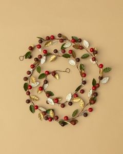 Guirnalda de Flores Metálicas Doradas, Adorno Colgante Hecho a Mano, Estilo Lujoso, Cinta Decorativa - Product Image 5