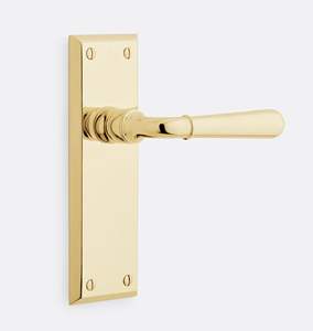 Poignée de porte double en acier nickelé, personnalisable pour maison, hôtel, bureau, avec serrure de passage et de confidentialité - Product Image 4