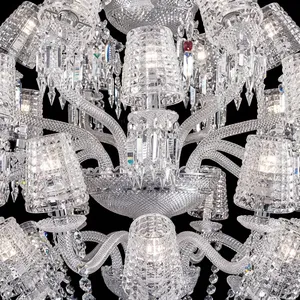Imported Crystal Chandelier 24 <b>Light</b> Luxury Crystal <b>Ceiling</b> Fixture <b>for</b> Living Room Dining Hall Hotel Wedding Decor Premium Lamp - Product Image 5