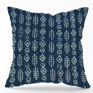 ปลอกหมอนอิงผ้าฝ้ายพิมพ์ลายบล็อกด้วยมือสไตล์อินดิโก้ คลาสสิก สำหรับตกแต่งโซฟาแบบดั้งเดิม - Product Image 4