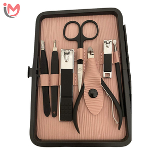 Kit de manucure et pédicure de luxe avec logo personnalisé, ensemble professionnel de soins des ongles en acier inoxydable, trousse de voyage, vente en gros OEM - Product Image 2