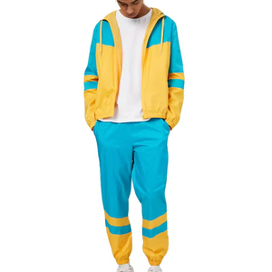 Chaqueta deportiva cortavientos para hombre, impermeable, de nailon y poliéster, con estampado en el brazo, ligera, conjunto deportivo de otoño para gimnasio, nueva. - Product Image 2