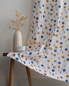 Ensemble de rideaux en coton pur, fabriqués à la main, best-sellers, design personnalisé, rideaux de porte - Product Image 3