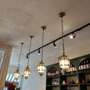 โคมไฟแขวนแบบโมร็อกโก โคมไฟทองเหลืองโบราณ โคมไฟแขวนโลหะวินเทจ โคมไฟตกแต่งสำหรับเดือนรอมฎอน ของตกแต่งบ้านสไตล์อิสลาม - Product Image 5