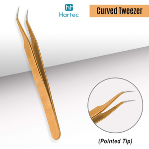 Multi Shape & Purpose Non-Slip Grip Extension Tweezers For Volume, Isolation & Classic Stainless Steel Eyelash Grafted Tweezers - Product Image 2