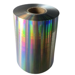 Rollo de Película Holográfica Metalizada Personalizable, Material PET Iridiscente para Embalaje, Envoltura Decorativa, Impresión y Etiquetas de Seguridad - Product Image 4