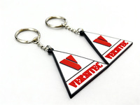 Llavero de PVC Triangular Personalizado 2D 3D con Código QR, Llaveros de PVC con Logotipo OEM, Ecológicos, Duraderos e Impermeables