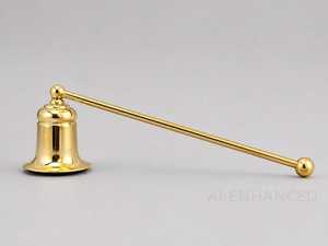 เชิงเทียนทองเหลืองฐานกรวยพร้อมแท่งยาวสำหรับตกแต่งบ้าน - Product Image 2