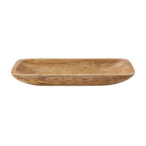 Plateau en bois de manguier traditionnel, planche de service classique, vaisselle en bois faite à la main pour la cuisine, la salle à manger, le restaurant, l'hôtellerie et les réceptions - Product Image 1