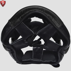 FIGHT GEAR Cowhide Leather Quick Dry Head Guard Face Protector for <b>Boxing</b> Fighting <b>Dummy</b> for Martial Arts Training - Product Image 4