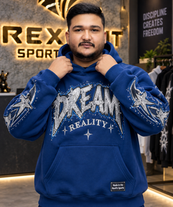 Sweat à capuche unisexe personnalisé, coupe oversize, style streetwear, avec broderie graphique personnalisée, en molleton épais, idéal pour l'hiver, OEM - Product Image 1