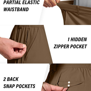 Men's Golf Shorts Lightweight Stretchable Waistband Polyester Spandex Blended Material Side And Back Pocket Wear Wholesale Short - Product Image 4