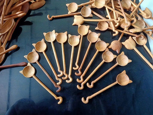 Juego de Cucharas de Madera Natural Ecológicas para Cocina, Grabado de Logotipo Personalizado, Precio de Fábrica - Product Image 2