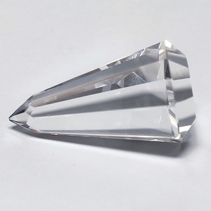 Prisma de Cristal 37x20mm al por Mayor, Cristales en Forma de Torre, Puntas de Prisma de Cristal para Fengshui y Otras Artesanías de Cristal - Product Image 1