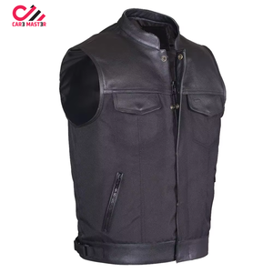Top Premium Quality Custom Made Blank Customized Leather <b>Vest</b> Vintage Colorful Leather Hot Sale Custom Made Leather <b>Vest</b> Men - Product Image 1