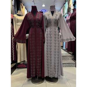 Abaya de Lujo para Mujer, Hecha a Mano con Cuentas, Diseño Modesto con Tela Suave para Bodas, Fiestas Nocturnas y Eventos Formales, Venta al Por Mayor - Product Image 3