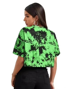 Camisetas cortas transpirables de algodón para mujer, estilo casual, OEM, para venta en línea. - Product Image 2