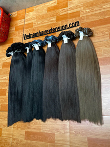 Extensions de cheveux vierges Remy vietnamiens, tissage machine, ondulation soyeuse droite, 100g, haute qualité - Product Image 4
