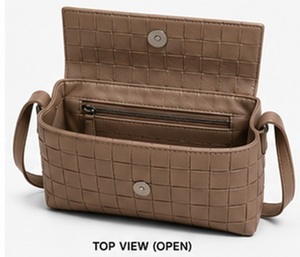 Sac bandoulière tissé Gravs pour femme, en cuir véritable de luxe, avec fermeture éclair, sangle réglable, style japonais vintage et tendance pour l'été - Product Image 3