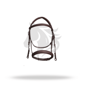 Bridon Hunter à surpiqûres décoratives, taille complète, pour l'équitation anglaise et les concours hippique. - Product Image 1