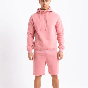 Custom Track Suit Hoodies and Shorts Set Designer Clothes Zipper Tracksuits Short Set for Men Custom Screen Printed Tracksuits - Product Image 1