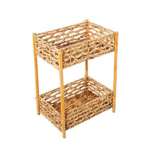 Panier d'étagère en jacinthe d'eau en gros avec 2 supports salle de bain, cuisine, supports de rangement pour le stockage Vietnam - Product Image 1
