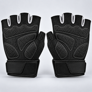 Gants de cyclisme en tissu respirant, légers, antidérapants, paume en silicone, sangle de poignet réglable, pour vélo de route et de montagne - Product Image 3
