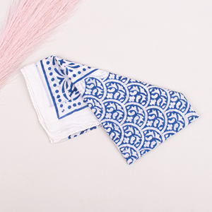 Foulard carré bohème multicolore en coton à motifs floraux, bandana décontracté, couvre-chef et cache-cou, accessoire de mode imprimé - Product Image 6