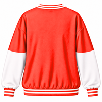 Sweat-shirt Delta Sigma Theta Sorority avec col rond et logo brodé, manches longues, rouge et blanc, sweat-shirt tendance pour femme