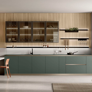 Cuisine modulaire moderne sur mesure JY Project American Standard avec comptoir en marbre, unités de garde-manger de luxe en bois RTA - Product Image 2