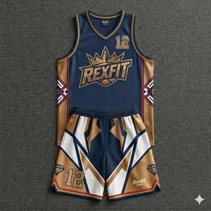 REXFIT SPORTS Kit de basket-ball personnalisé pour adultes, léger, respirant, en polyester, avec short et maillot, séchage rapide - Product Image 5